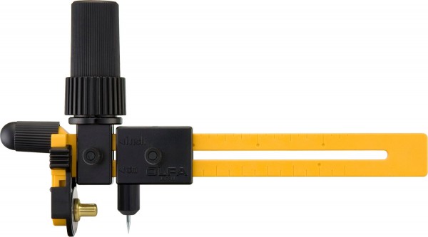 OLFA диаметр реза 40-220 мм, с круглым лезвием 18х0,3 мм, нож циркульный трещоточный OL-CMP-3